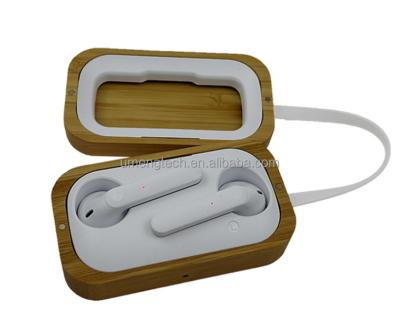 China Wooden Charging Earbuds TWS 5.1 Sports In-Ear Bamboo Fast Earbuds tws Wireless OEM ODM Manufacturing New for sale