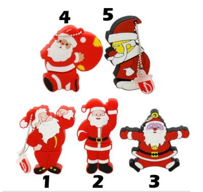 China Best Silicone Christmas Promotional Gift USB 3.0 2/4/8/16/32/64GB Flash USB pendrive for sale