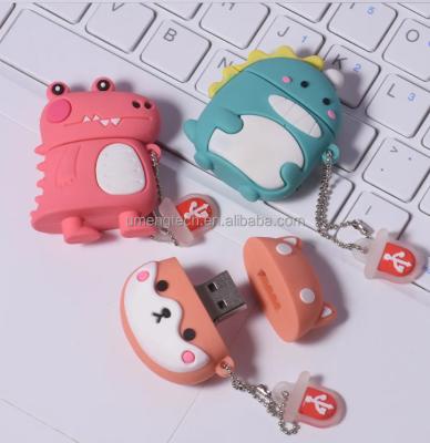 China Custom LOGO U Disk Animal Silicone Stick PVC USB Flash Drive USB Drives With Your Own Design for sale