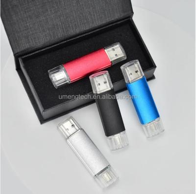 China Metal OTG Pendrive USB 2.0 OTG USB Flash Drive for Smartphone and PC 8GB 16GB Delivery Fast Memory Stick for sale