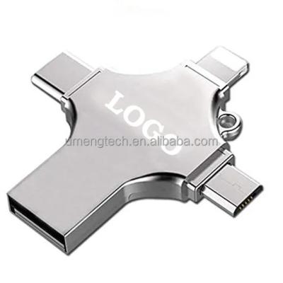 China Metal USB 3.0 Micro USB Metal USB OTG Drive Metal Otg Pendrive Mobile Phone for sale