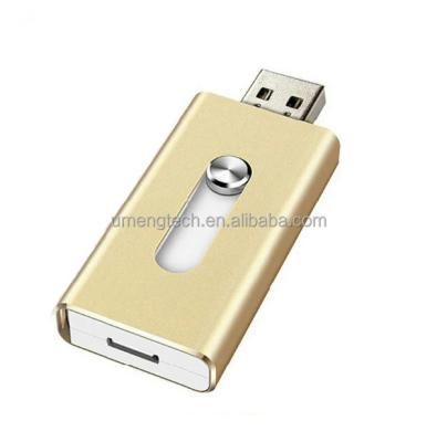 China High Quality Metal Bulk OTG USB Flash Led 2gb 4gb 8gb 16gb 32gb 64gb 128gb for Smartphone, PC for sale