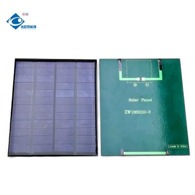 China 12V Poly Mini Epoxy Solar Panel 2W Customized Solar Panels Charger ZW-136110-12V Shingled Solar Panel for sale