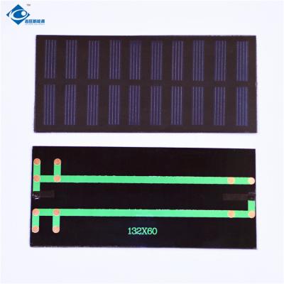 China 5V Lightweight Silicon Solar PV Module For ultralight solar charger ZW-13260P PET Solar Panel 0.6W for sale