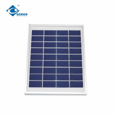 China ZW-5W-9V mini solar panel system for inverter solar power system 5W 9V Aluminum frame solar panel for sale