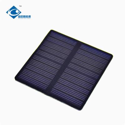 China 0.65W Mini Transparent Solar Panel ZW-6565R Outdoor Portable Solar Panels Charger 5V Epoxy Resin Solar Panel for sale