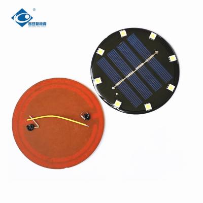 China Φ75X2.5mm Epoxy Round 2V round solar photovoltaic panels epoxy solar panel ZW-R75-LED for sale