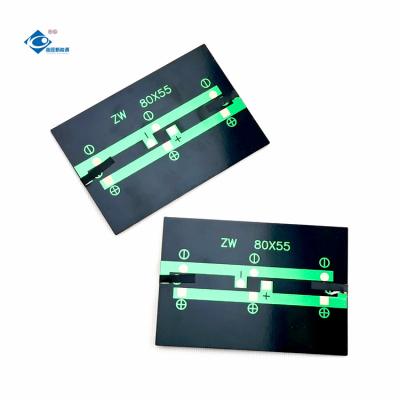 China Epoxy Resin Solar Panel 0.65W Customized Small Epoxy Solar Panels ZW-8055-6V Poly Solar Panel 6V for sale