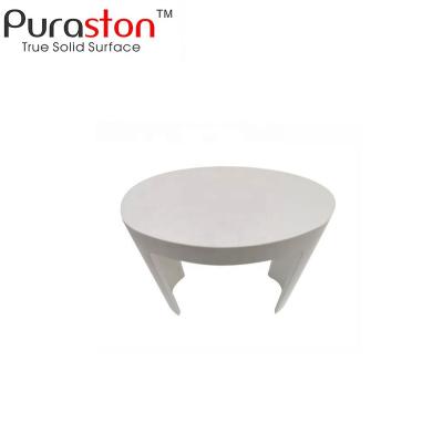 China Sustainable Oval White Acrylic Shower Stool For Bathroom for sale