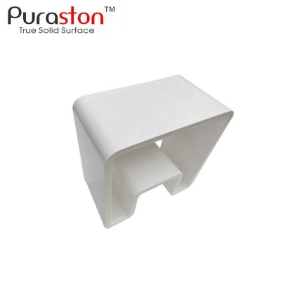 China Viable Design Matte White Stool Chair For Shower for sale