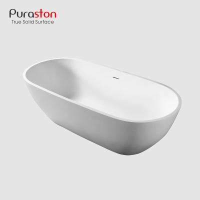 China Direct Manufacturer Resin Modern European Artificial Stone Style Puraston Marble Bathtub Wholesale Marble Bathtub for sale