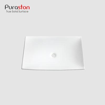 China Minimalist Puraston c Orian Solid Outdoor Artistic Basin , Flat Granite Wash Basin for sale