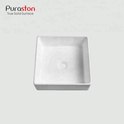 China Modern Puraston 100 Acrylic Solid Surface Wash Basin With cUPC Dubai Price for sale