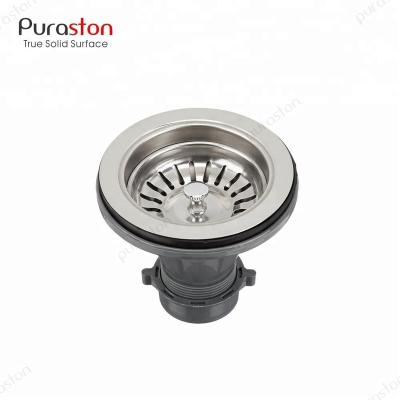 China sustainable & Reliable 114mm Classic Stainless Steel Kitchen Sink Basket Strainer for sale