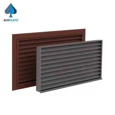 China Modern ACEPLATE Building Exterior Wall Decorative Material Aluminum Alloy Metal Canopy Vent for sale