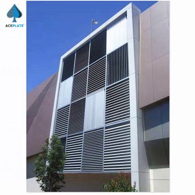 China ACEPLATE 600x1200mm Modern Aluminum Canopies Wall Panel Canopy Ventilation For External Wall for sale