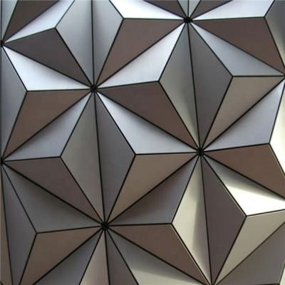 China ACEPLATE Fashion Modern Aluminum Product Ceiling Exterior 3d Wall Panels for sale