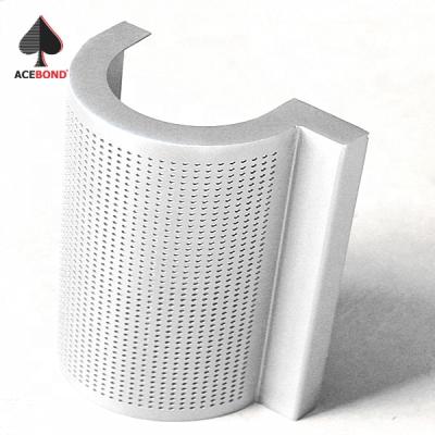 China Hotel ACEBOND 2.5mm Curtain Wall Building Material Aluminum Column Cover Cladding Panel for sale