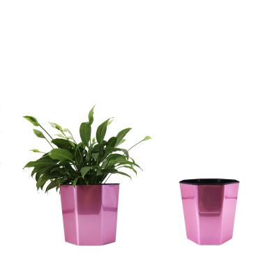 China Modern Econo 10 Inch Plastic Planter Flower Pot Home Decorative Outdoor Garden Square for sale