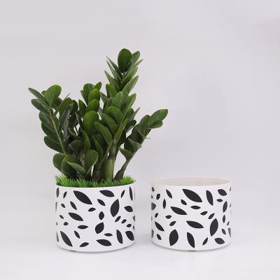 China Wholesale Modern Minimalist Econo Style 6inch Plastic Straight Flower Pot Home Decorative Flower Pot for sale