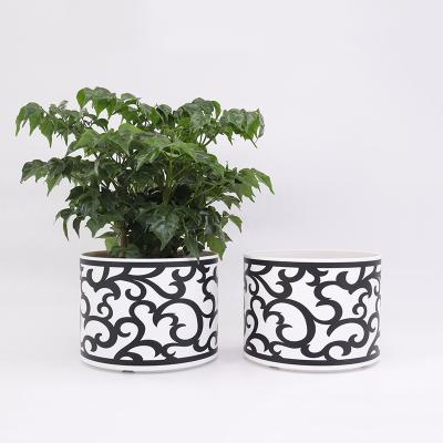 China Wholesale Econo Minimalist 6 Inch Modern Bulk Desktop Flower Pot Hydroponic Decorative Plastic Flower Pot for sale