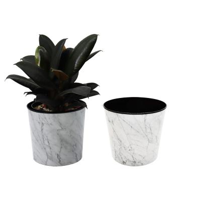 China Minimalist Econo Home And Garden Modern White Nordic Plants A Plastic Flower Pot For Flowers On Sale for sale