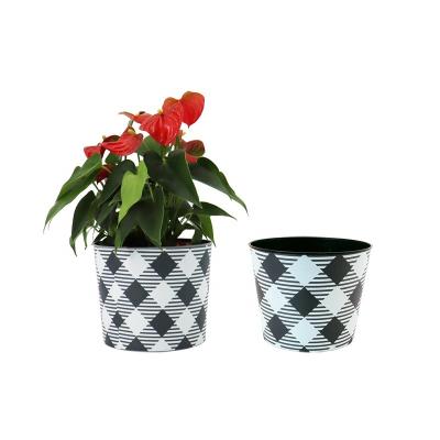 China Minimalist Econo 6 inch modern minimalist style plastic flower pot gardening planting pot for sale