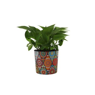 China Econo Modern Wholesale 6 Inch Round Flower Pot Plastic Flower Pot For Planting Green Plants for sale