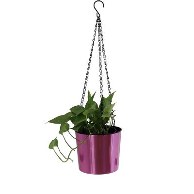 China Modern Econo garden hanging plastic flower pot. Fashionable indoor and outdoor plastic flower pot, with flower/green plant use 7 inch for sale