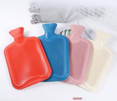 China Rubber Color customized Rubber 2L 2000ml Hot Water Bottle Hot Water Bottle bag With Cover for sale