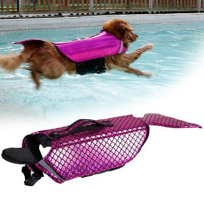 China Mermaid Viable Cute Dog Rescue Dog Safety Dog Swimming Life Vest For Swimming for sale