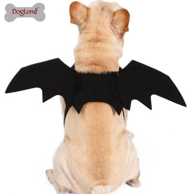 China Sustainable Halloween Product For Dog Felt Bat Wings Halloween Dog Festival Costume for sale