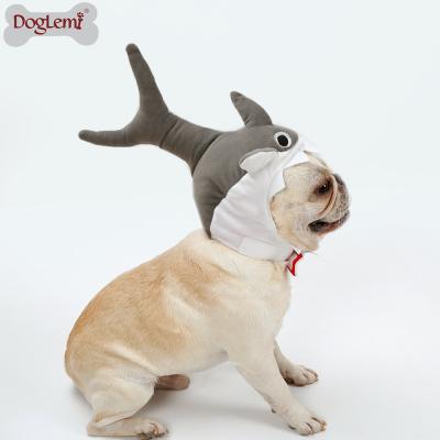 China Shark Design Dog Cat Puppy Hat Halloween Cosplay Viable Pet Costume for sale