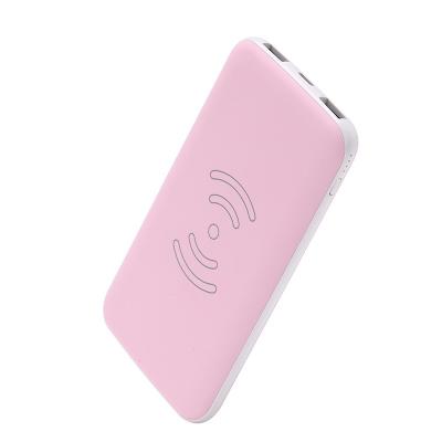 China Led Power Display + Light Portable Wireless Charger 10000 Mah Compact Small Led Torch Universal Wireless Power Banks With Fc Ce Rohs for sale