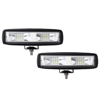 China Diecast Aluminum Housing Car Led To Work Light Spot 10-30v Flood 6inch Work Light Led Light Bar for sale