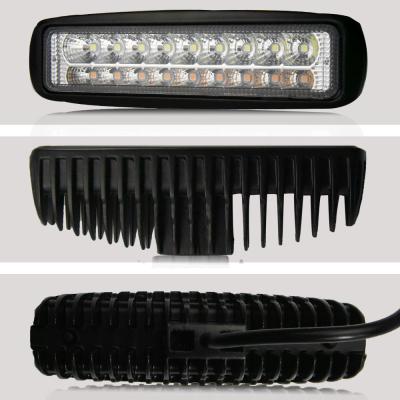 China ROAD 54W LED Work Light Bar Dual Color Lamp Driving Light Offroad Ded Work Light Car Fog LED Work Light for sale