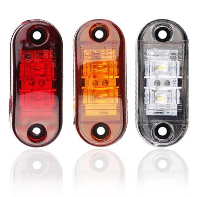 China Trucks Led Car Light Three 3.8 Color 12v/24v Amber White Red Truck Side Lamp for sale