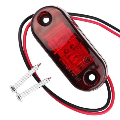 China Trucks Amber Red White Truck Side Lamp Led Working Light 3.8inch Led Side Beacon Led Light for sale