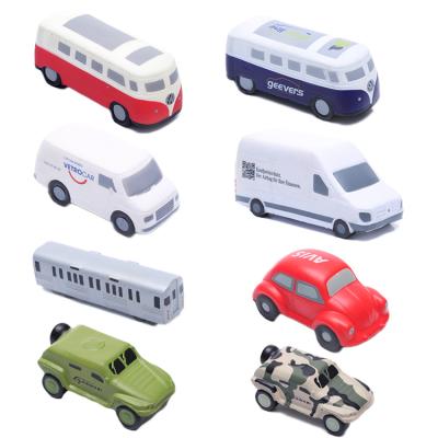 China Ambulance Soft Custom Compression Foam PU Toy Car Stress Ball Antistress Toy for sale