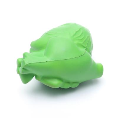 China Foam Promotional Green Heart Stressball PU Toy Gift Gift for sale