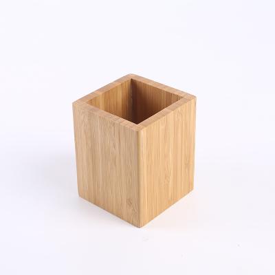 China Morden Bamboo Pen Holder Bedroom Pencil Holder for Home, Office, School Use for sale