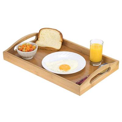 China Bamboo serving tray - wooden tray with handles - great for dinner and tea& bar or any food tray as picture or as request for sale