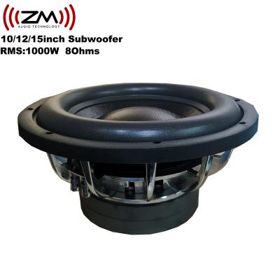 China No Aluminum Car Audio Woofer Cone Paper Car Speakers Basket Bass Speaker And Horn for sale