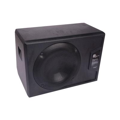 China Active Car Audio System Car Subwoofer Box Amplifier Built-in Under Seat Woofer Slim Speaker Passive Bass Enclosure for sale