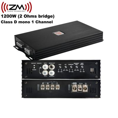 China Class D Auto Sound Mono Block 1200w Car Audio Amplifier for sale