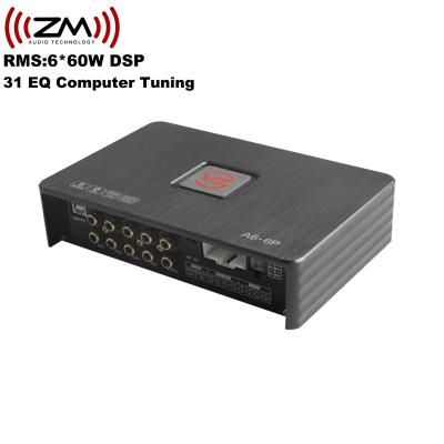 China OEM Car Sound Auto Amplifier DSP Audio Auto Amplifier RMS 6*60W Power Amp for sale