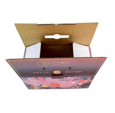 China Recyclable Accept Customization Fresh Fruit Corrugated Cardboard Box Dry Fruit Packaging Paper Box for sale