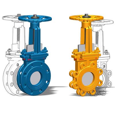 China General 3 4 6 8 Inch Durable Seal Casting Steel Sluice Mud Knife Good Gate Valve for sale