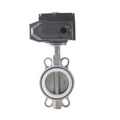 China DN80 220V General Electric Actuator Butterfly Valve With Motorized Control for sale