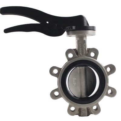 China General 4 Valve 6 Inch Ductile Iron Stainless Steel Hook Type Butterfly Valve With Handle Operation for sale